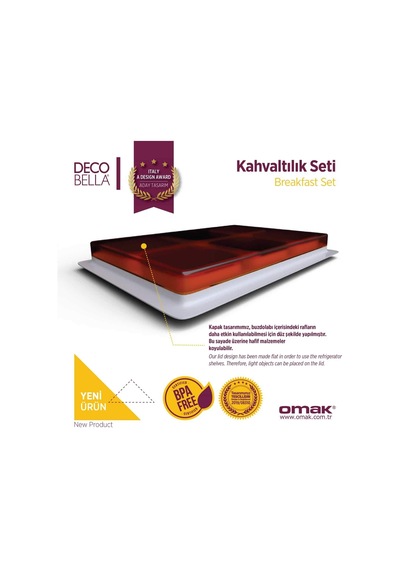 Decobella 81132 Kahvaltılık Seti Altın - Beyaz