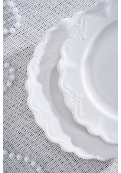 Acar King Pasta Tabağı - 18 Cm Beyaz