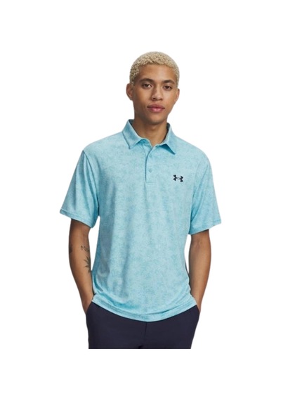 A1378677-428 Under Armour Ua Playoff 3.0 Printed Polo Erkek T-shirt Mavi A1378677-428