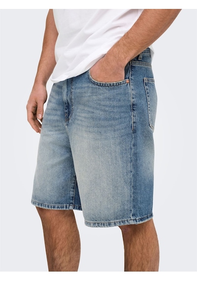 Only & Sons Onsfade Mb Tınt 9085 Taı Dnm Shorts Noos Erkek Mavi Şort - 22029085 Mavi