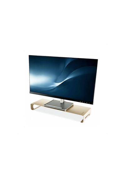 Prexua Riser Masaüstü Monitör Standı - Monitör Yükseltici Gold, Large