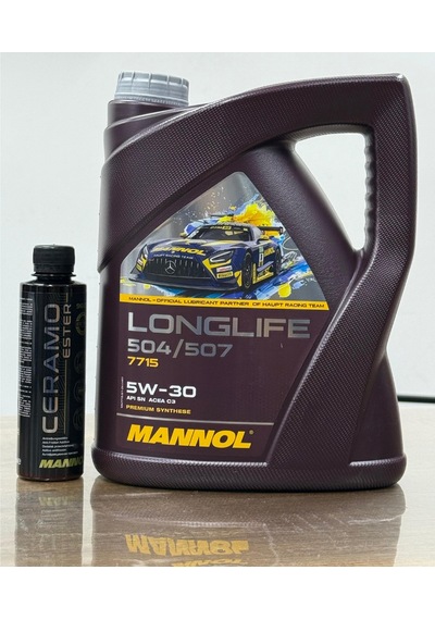 Mannol 5W-30 Longlife 504/507 Motor Yağı ve Seramic Katkı Ceramo Ester