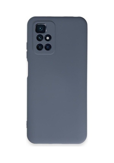 Xiaomi Redmi 10 2022 Kılıf Içi Kadife Renkli Silikon Telefon Kılıfı Gri