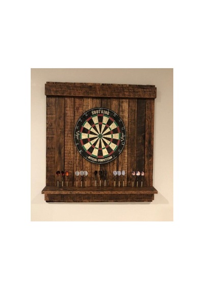 Ahşap Dart Tahtası , 95x95 Cm , Ahşap Dart Arkalığı, Ahşap Dart Dolabı Ceviz