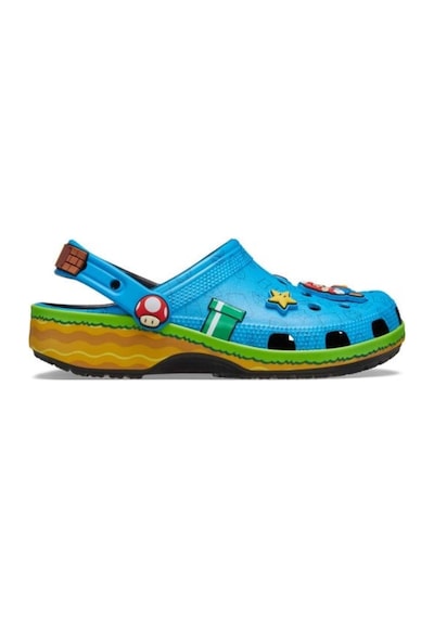 Crocs Super Mario Core Cls Clg K Çocuk Terlik-16450 Mavi