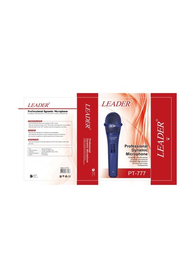 Leader Professional Dynamic Microphone Pt-777
