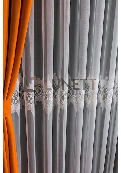 Kuleli Sık Pileli 1x3 Tül Perde, 220 X 250 Çok Renkli