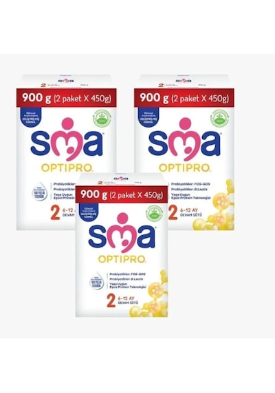Sma Optipro 2 Devam Sütü 900 G 3 Adet Sma Optipro 2 Devam Sütü 900 G 3 Adet