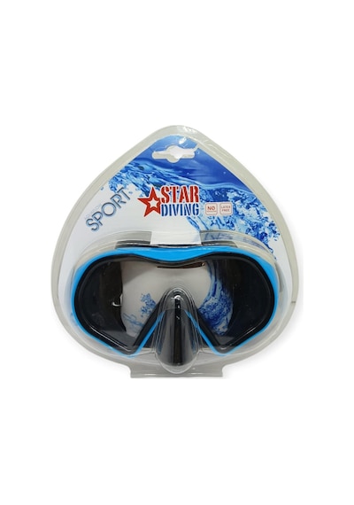 Star Diving Dalış Maskesi Yetişkin - 51702-mavi Lisinya Çok Renkli