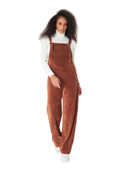 Palena Plnl6111 - Kadife Örme Salopet Camel
