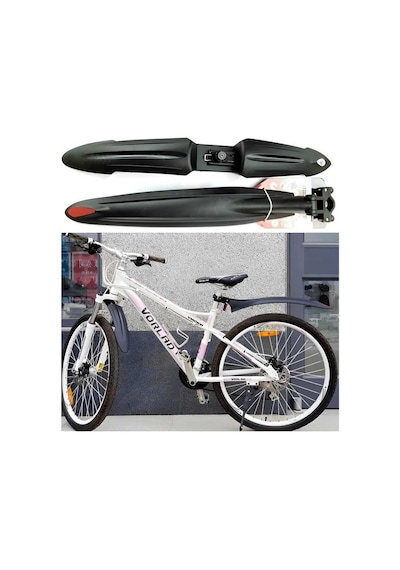 Briviga Bisiklet Çamurluk Seti 24 "-27.5" Jant Uyumlu Fnd-392 Siyah