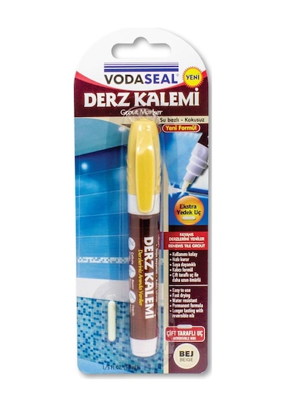 Vodaseal Kokusuz Ve Suya Dayanıklı Derz Yenileme Kalemi - Bej