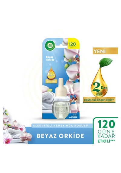 Air Wick Elektrikli Oda Kokusu Yedek Şişe Beyaz Orkide 19 Ml