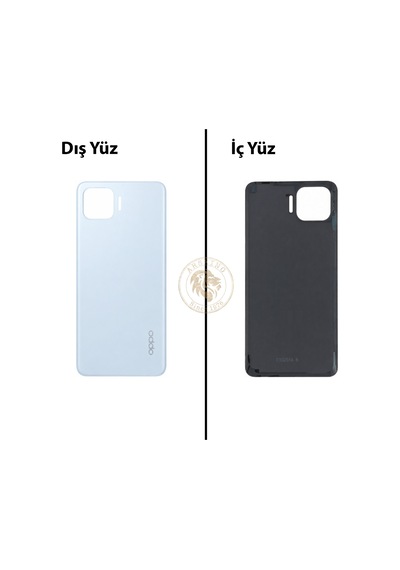 Oppo Kapak Reno 4 Lite Ac Ik Mavi Arka Kapak Arka Cam Batarya Kapağı Lazer Kesim Kapak Pil Kapağı Back Cover Çok Renkli