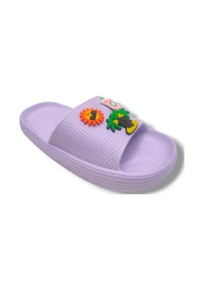 Kebss K300-25 Palmiye Eva Kız Çocuk Terlik 25-30 Mor
