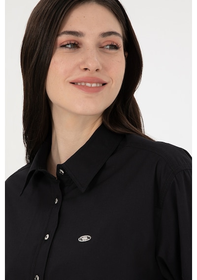 U.s. Polo Assn. Kadın Siyah Gömlek Desenli 50293802-vr046 Siyah