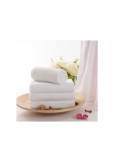 24 Adet Otel El Yüz Havlusu %100 1. Kalite Pamuk 230 Gram 50 90 Cm Beyaz