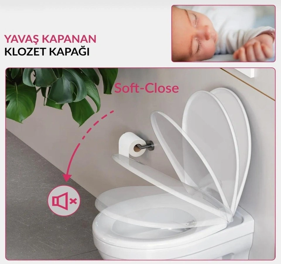 Nkp Slim Smart Yavaş Kapanan Klozet Kapağı