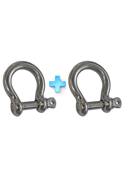 2'li Omega Zincir Kilidi. 10mm. Paslanmaz Krom