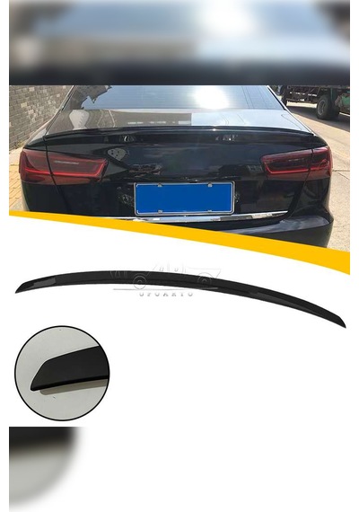 Audi A6 C7 Uyumlu Bagaj Üstü Spoiler İthal Parlak Siyah 2012-2017