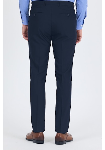 İmza Lacivert Esnek Yandan Cepli Slim Fit Classic Pantolon 1003250013 Lacivert