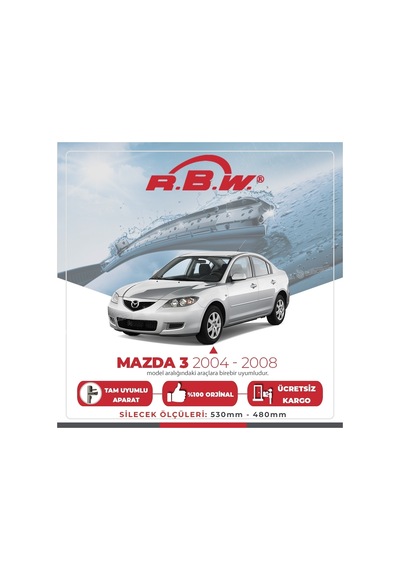 Rbw Mazda 3 Hn 2004 - 2008 Ön Muz Silecek Takımı