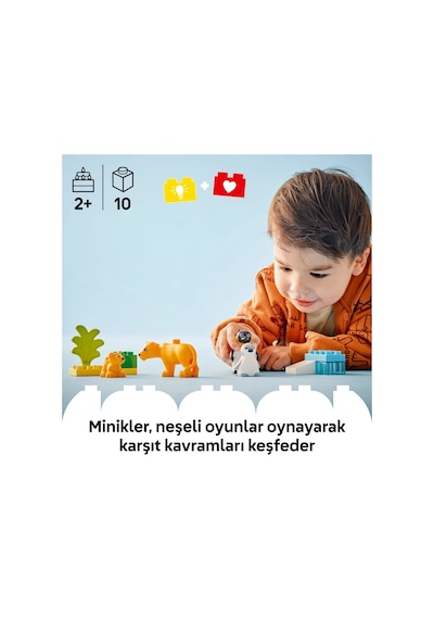 LEGO® DUPLO® Kasabası Vahşi Hayvan Aileleri: Penguenler ve Aslanlar 10442 - 2 Yaş ve Üzeri Küçük Çocuklar için Eğitici Oyuncak Yapım Seti (10P) LEGO® DUPLO® Kasabası Vahşi Hayvan Aileleri: Penguenler ve Aslanlar 10442 - 2 Yaş ve Üzeri Küçük Çocuklar için Eğitici Oyuncak Yapım Seti (10P)