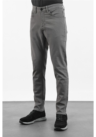 İmza Su Yeşili 5 Cep Düz Paça Gabardin Slim Fit Pamuklu Pantolon 1003260318