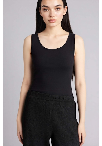 Defacto Slim Fit Basic Yuvarlak Yaka Atlet I1059az26smbk81 Siyah-bk81