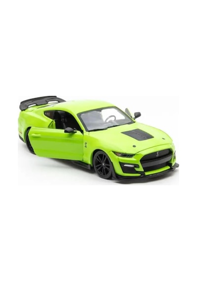 Maisto Lisanslı Metal Ford 2020 Mustang Shelby Gt500 1:24 Kapıları Açılabilir Oyuncak Model Araba Yeşil