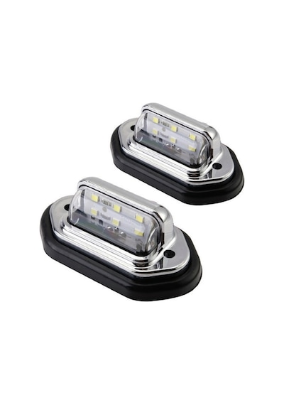 Sealux Marine Plaka & Merdiven Lambası Beyaz Led 12-24V Çiftli Beyaz