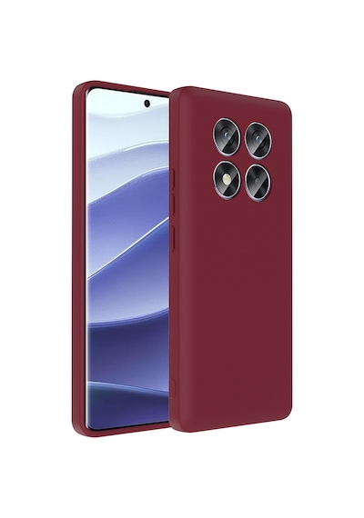 Xiaomi Redmi Note 14 Pro 4g Kılıf Kamera Korumalı Kartlık Hazneli Zore Vitra Kapak Mürdüm