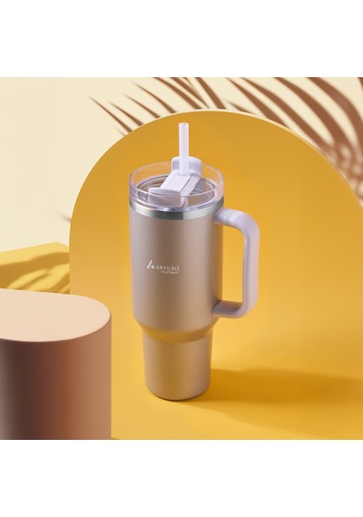 Aryıldız Protherm Flow Up Termos Gold 900 Ml Renkli