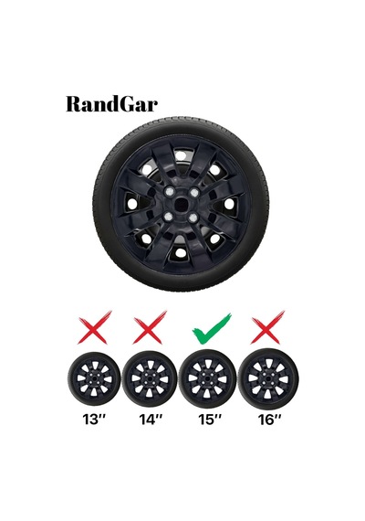 Seat Altea 15 İnç Jant Kapağı 4 Adet Siyah S102 Rand