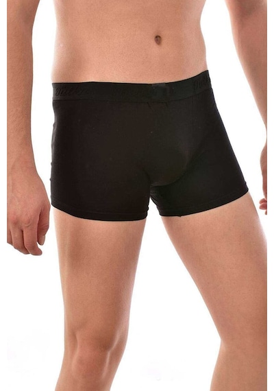 COjans 3 Adet Tutku Likralı Erkek Siyah Boxer 0114 Çok Renkli
