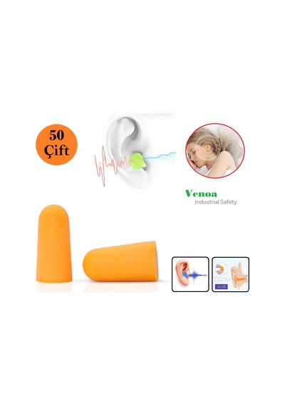 Venoa Vsf100 Gürültü Ses Önleyici Kulak Tıkacı 50 Çift