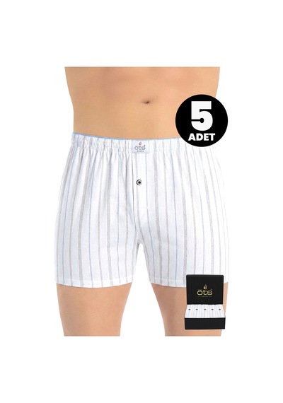 Öts Erkek 5 Li %100 Pamuk Boxer Öts Premium Çizgili Ve Kaliteli Hediye Kutulu Günlük İç Giyim Özel Esnek Kalıp 2652-k Beyaz Öts Erkek 5 Li %100 Pamuk Boxer Öts Premium Çizgili Ve Kaliteli Hediye Kutulu Günlük İç Giyim Özel Esnek Kalıp 2652-k Beyaz