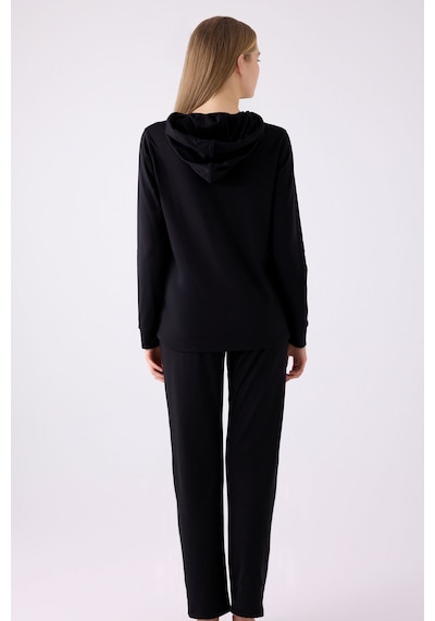 Pierre Cardin Kadın Siyah Pijama Takımı Pc8923-s-v2 Siyah