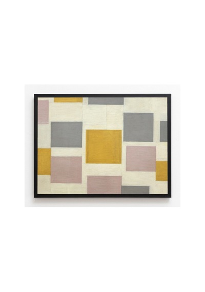 Mondrian Düz Renklerle Kompozisyon 5 Çerçevesiz Poster 30x42 Cm A3 Tablo Modern Sanat Duvar Dekoru