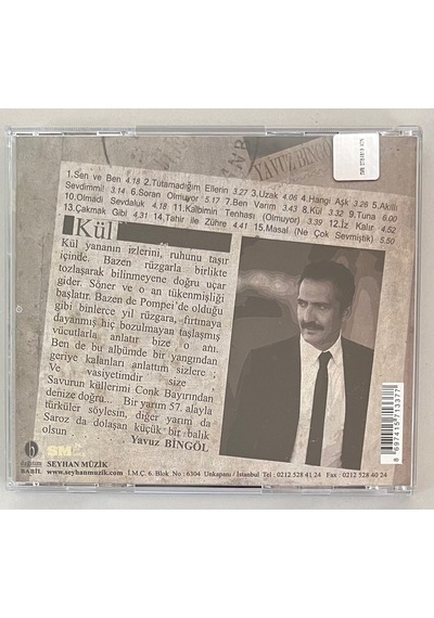 Yavuz Bingöl Kül Cd Orjinal Dönem Baskı