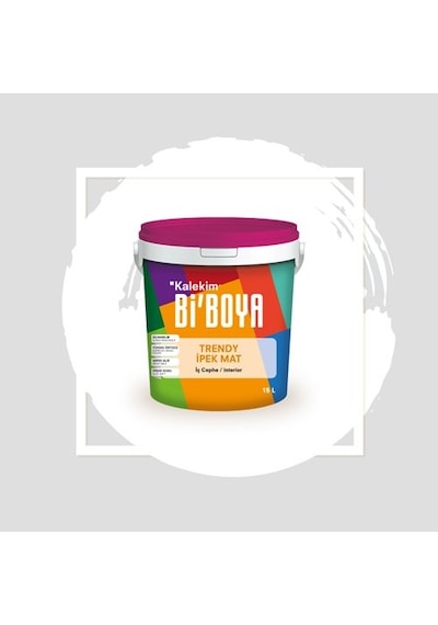 Bi Boya İpek Mat Trendy 15 L Beyaz
