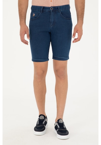 U.s. Polo Assn. Erkek Koyu Mavi Şort Jean 50288953-dn0023 Koyu Mavi