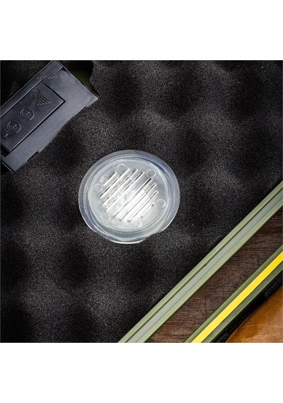 Lubinski Yeni Stil Nem Göstergeli Seyahat Puro Kutusu Humidor Kırılmaz Plastik Yeşil 12's Lb-601