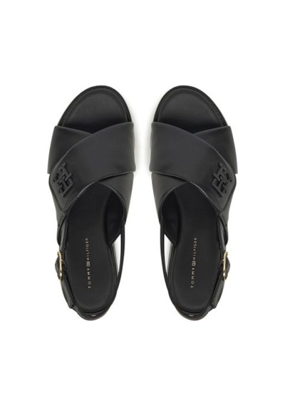 Kadın Hw Padded Leather Sandal Sandalet Fw0fw08808bds Siyah