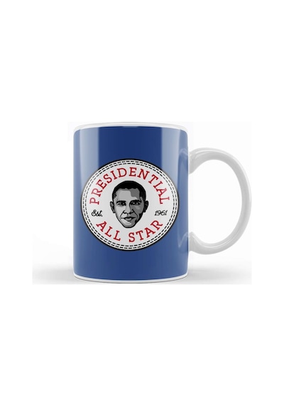 Barack Obama Presidential All Star Converse Logo Kupa Bardak Porselen Karışık