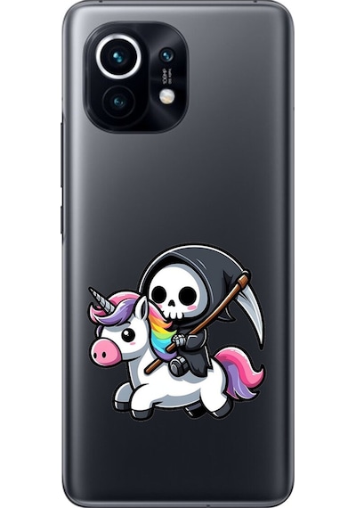 Xiaomi Mi 11 Uyumlu Şeffaf Kılıf New Minies 1 Tasarımlı