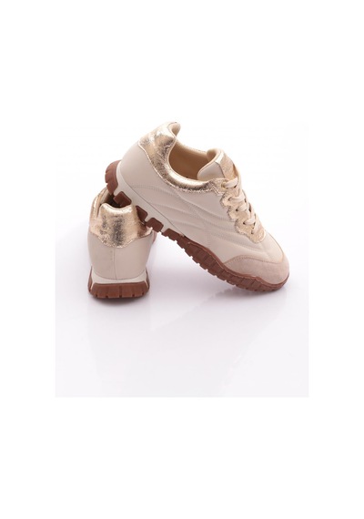 Dgn B0033 Kadin Spor Ayakkabi Bej