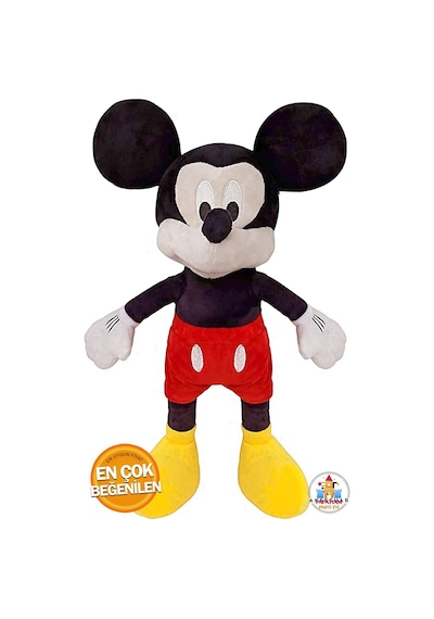 Yeni Sezon 50 Cm Mickey Mouse Temalı Kırmızı Peluş Oyuncak - Çocuklar İçin Eğlenceli Miki Fare Peluş Çok Renkli