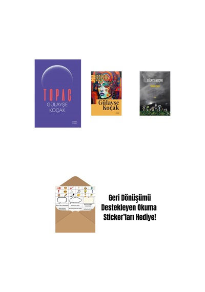 Topaç + Yaratıcı Yazmanın Hazzı + Siyah Koku + Okuma Sticker'ları