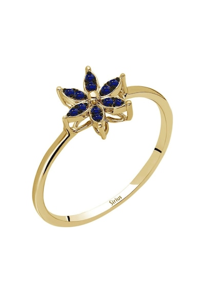 Sirius Safir Taşlı Çiğdem Çiçeği Yüzük 0823R0203 553760909